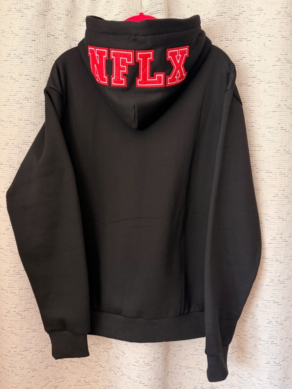 Netflix Black Hoodie with Red NFLX Lettering
